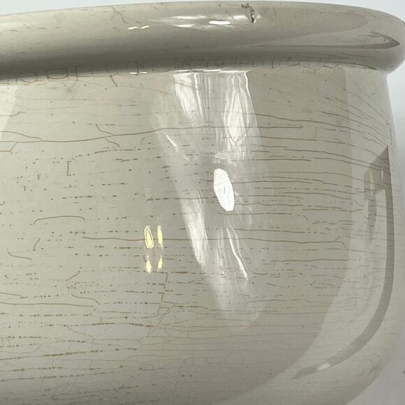 Vintage Boch Belgium Chamber Pot Ironstone Glazed Belgium Ware 6"x8" Pre-War Era - Picture 8 of 15